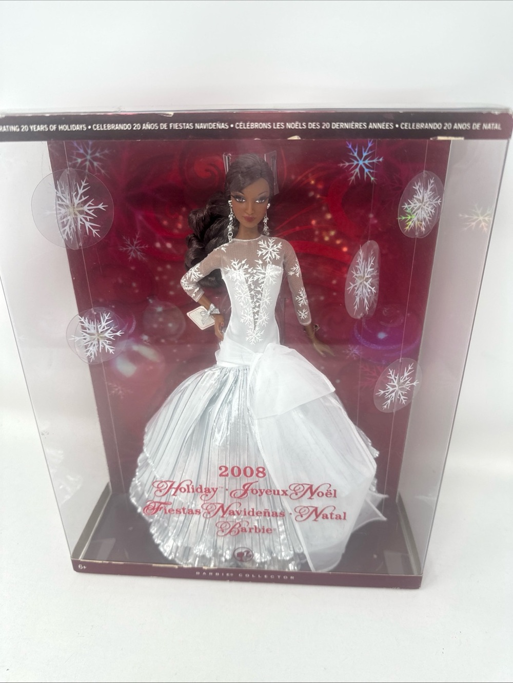 Barbie White & Silver Holiday Gown Collector Doll